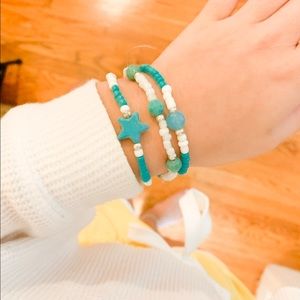 Jewelry - Turquoise beach bracelet trio☀️🌊🌈 Jewelry - Turquoise beach bracelet trio☀️🌊🌈